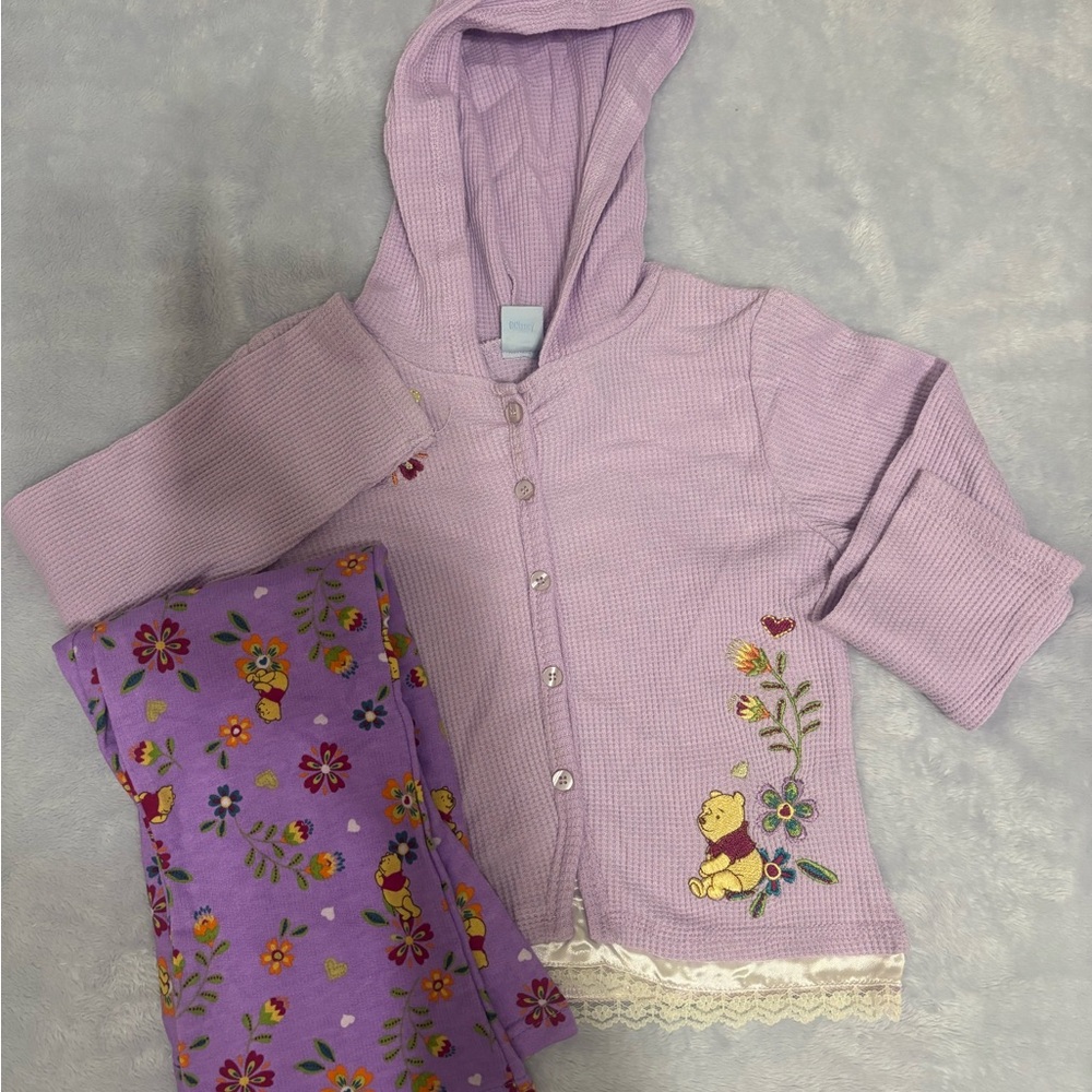 Disney Purple Kids Matching Set with Winnie the Pooh